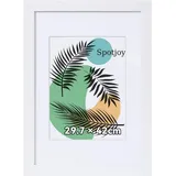 rahmendesign24 Bilderrahmen Nero 29,7x42 DIN A3) Roségold Fotorahmen, Wechselrahmen, Posterrahmen, Puzzlerahmen, schmaler Bilderrahmen