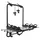 Menabo Shadow Caddy black für 3 Fahrräder