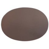 adorist adorist. Leder Tischset, Lederunterlage KANON oval, taupe 47x34x0,2cm Dekoration