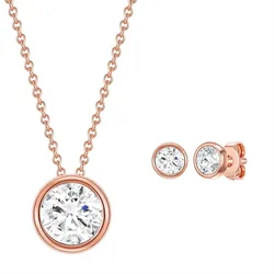 Rafaela Donata Schmuckset Gelbvergoldet verziert mit Kristallen von Swarovski® 10,7 mm Damen 
