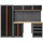 Trutzholm Hochschrank Stahl Holz 260 x 183 cm orange abschließbar