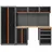 Trutzholm Hochschrank Stahl Holz 260 x 183 cm orange abschließbar
