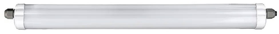 Wannenleuchte LED Feuchtraumlampe weiß Werkstattleuchte Industrie IP65, Kunststoff, 1x LED 48W 5760lm 4000K neutralweiß, LxBxH 150x6,5x5,8 cm