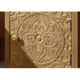 MASSIVMOEBEL24.DE Nachttisch Kashmir 45 x 40 x 60 cm Beige