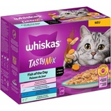 Whiskas TastyM Catch of the Day in Sauce Multipack 12 x 85 Gramm Katzennassfutter