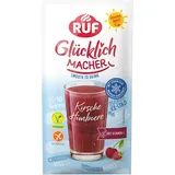 RUF Glücklichmacher Smooth to Drink Kirsche Himbeer, Getränkepulver Himbeer Kirsch mit Vitamin C, Sommerdrink zum Anrühren, ideal für Smoothies, Milchshake & Slush Eis, vegan, glutenfrei, 1 x 47g