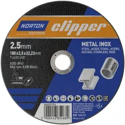CLIPPER Trennscheibe Metall-Inox A30S-180x2.5x22.23mm