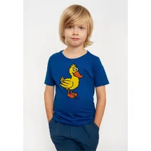 LOGOSHIRT T-Shirt LOGOSHIRT "Die Sendung mit der Maus", Mädchen, Gr. 152, blau, 100% Baumwolle, unifarben, normal, Rundhals, Shirts T-Shirt, mit coolem Print