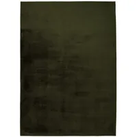 Carpet City Hochflor-Teppich, Grün, Textil, Uni, Rechteckig, 230x160 cm