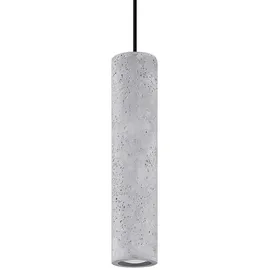 Sollux Lighting Pendelleuchte 1-flg. GU10 60 cm grau schwarz