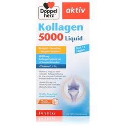Doppelherz Aktiv Kollagen 5000 Liquid flüssiges Kollagen zur Unterstützung der Gesundheit des Bewegungsapparats 14 St.