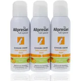 Allpresan Fuß Spezial Nr. 3 Schaum-Creme mit Mango Duft - Fußcreme für sehr trockene Haut - Zur täglichen Fußpflege sehr trockener Füße - 3x 125 ml