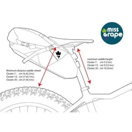 Miss Grape Cluster 7 Satteltasche schwarz