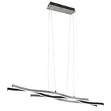 Trio Lighting Blaze 1-flg. 107,5 cm geschwungen schwarz Aluminium