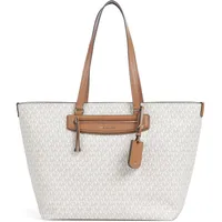 Michael Kors Jet Set Travel Shopper Kunstleder Beige/Weiß