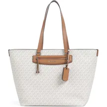 Michael Kors Jet Set Travel Shopper Kunstleder Beige/Weiß
