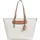 Michael Kors Jet Set Travel Shopper Kunstleder Beige/Weiß