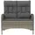 vidaXL Gartenbank 107 x 57 x 109 cm Grau