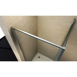 Bernstein EX416 Eckdusche mit Drehtür 100 x 195 cm Gelb Echtglas