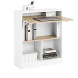 SoBuy Schreibtisch FWT104 Klapptisch Weiß / Braun