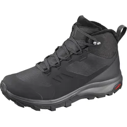 Wanderschuh SALOMON "OUTsnap CSWP W", Gr. 42, schwarz, Synthetik, Textil, sportlich, Schuhe, wasserdichte, wärmende Winterschuhe