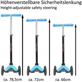 Jamara KickLight Scooter Blau