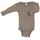 Engel Naturtextilien Engel Baby Langarm-Body mit Druckverschluss aus Wolle / Seide Walnuss 62/68