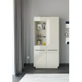 Set One by Musterring Standvitrine Reno 92 x 42 x 193 cm Braun