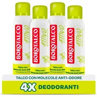 Borotalco Aktives Deodorant Spray 4 x 150 ml