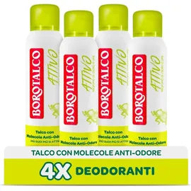 Borotalco Aktives Deodorant Spray 4 x 150 ml