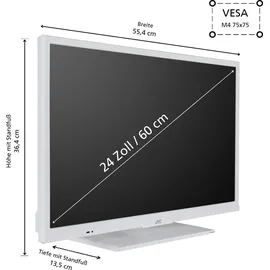 JVC LT-24VH5455W 24" LED HD-Ready Smart TV weiß