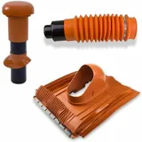 Klüber - Klöber-set3 Dachentlüftung Dn100 Rot Universal Lüftungsziegel