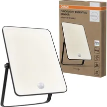 Osram Außenleuchte Aluminium, Glas 23,8 cm inkl. Bewegungsmelder schwarz