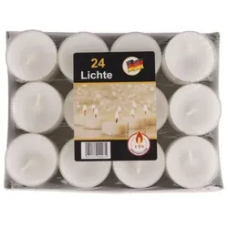 24er Tray PET/PC Hülle, Stimmungslichter, Teelichter - 6h Brenndauer