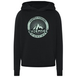 Chiemsee Kapuzensweatshirt Hoodie mit Label-Mountain-Print 1 schwarz 122/128