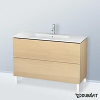 Duravit L-Cube Waschtischunterschrank, 2 Auszüge, LC662807171,