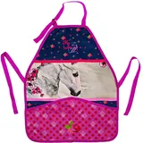 alles-meine.de GmbH Kinderschürze/Schürze - Pferd - Pferdemotiv - größenverstellbar - mit 2 Taschen - mitwachsend - universal/beschichtet & wasserdicht - für Mädchen - malen ..