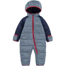 Levi's Schneeoverall LEVI'S KIDS, Jungen, Gr. 9M74, N-Gr, blau (naval academy), Web, Obermaterial: 100% Polyester, lang, Rundhals, mit Windstopper, Overalls, in zwei Dessins - warm wattiert, für Babys