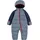 Levi's Schneeoverall LEVI'S KIDS, Jungen, Gr. 9M74, N-Gr, blau (naval academy), Web, Obermaterial: 100% Polyester, lang, Rundhals, mit Windstopper, Overalls, in zwei Dessins - warm wattiert, für Babys