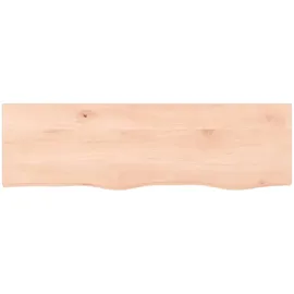 vidaXL Waschtischplatte 100x30x(2-4) cm Massivholz Unbehandelt