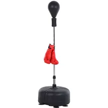 Homcom Punchingballset Stahl, PU, PE