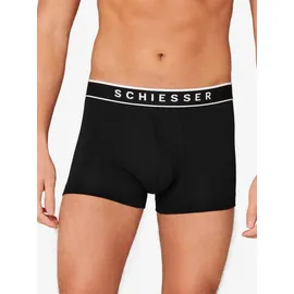 SCHIESSER Retro Boxershorts grau/schwarz XL 9er Pack