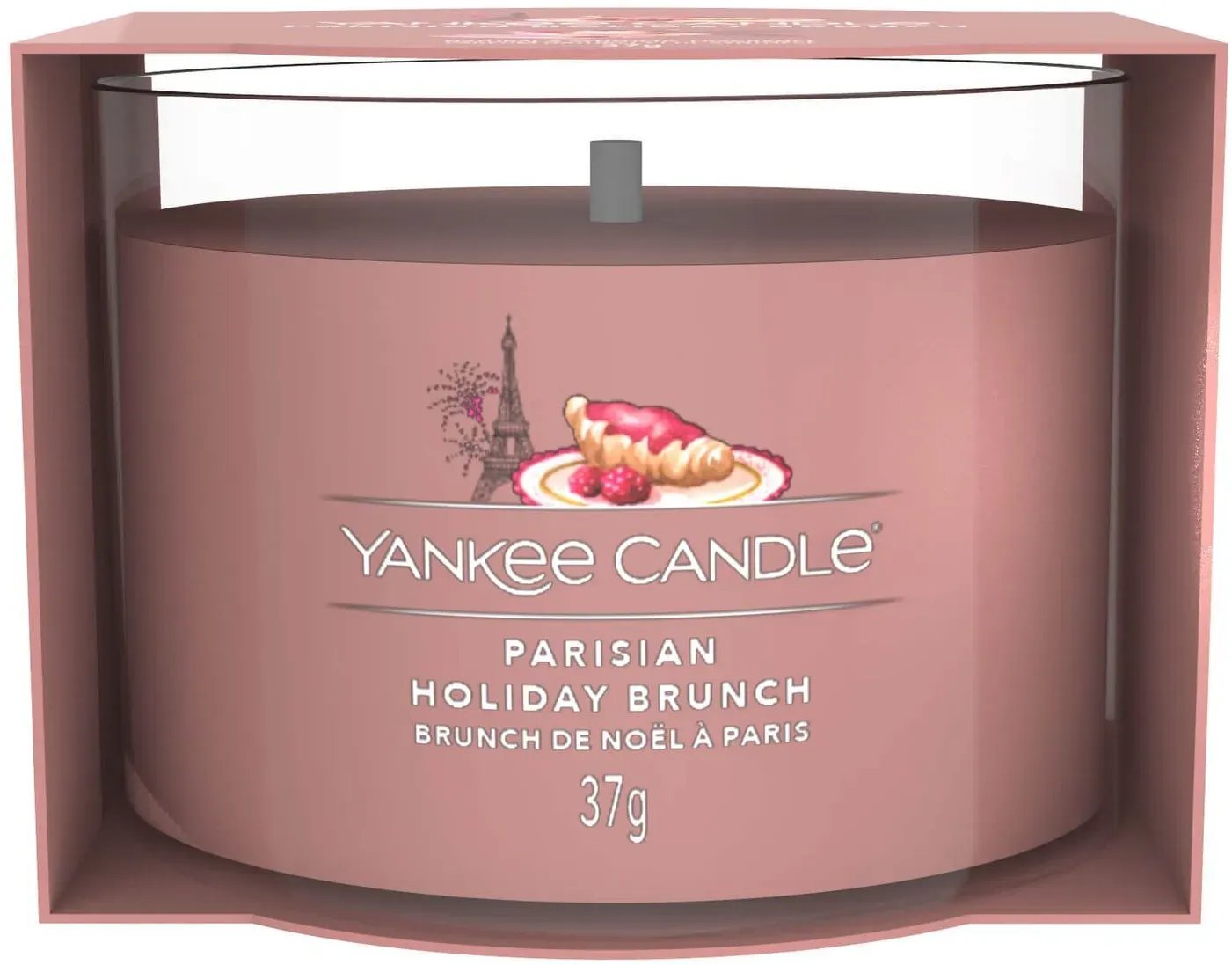 Parisian Holiday Brunch 37g Glasvotivkerze