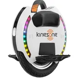 Elektrisches Einrad Kingsong KS-14D Pro 420 Wh, für Erwachsene, weiß, 800-W-Motor, Reichweite bis zu 40 km, auf 25 km/h begrenzt, 14-Zoll-Luftreifen, Lautsprecher und Bluetooth