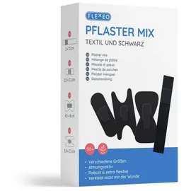Flexeo Pflaster Mix Wundpflaster schwarz 50 St.