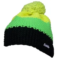Eisbär Star Safety Pompon Bommelmütze Schwarz