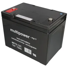 Multipower Blei Akku kompatibel E-Mobile E-Scooter Lecson 2x 12V 75Ah MP