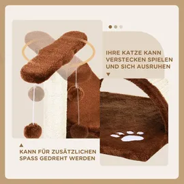 PawHut Kratzbaum klein 40 x 30 x 43 cm braun