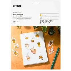 cricutTM bedruckbare Aufkleberfolie für Schneideplotter gold 21,0 x 29,7 cm,  10 St.