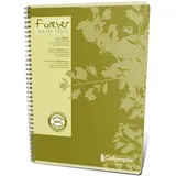 Calligraphe 5x Spiralheft Forever A4 90 Blatt kariert Calligraphe - Rot 17417C